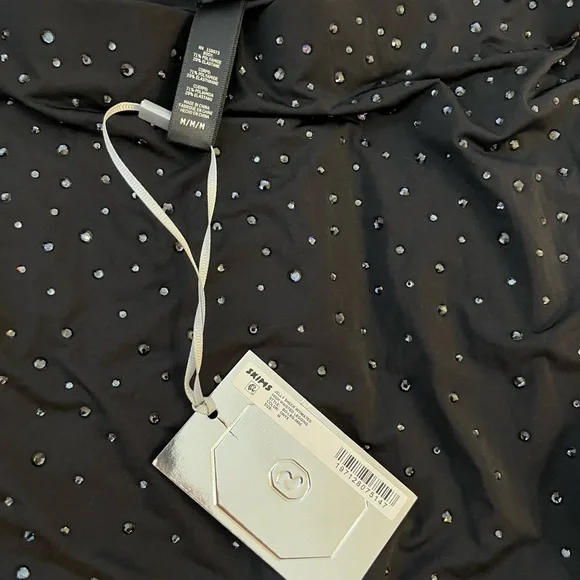 Skims x Swarovski Jelly Sheer High Waisted Legging Onyx Size M - Picture 5 of 6